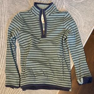 Fat Face women’s Green and Navy Striped Sweater